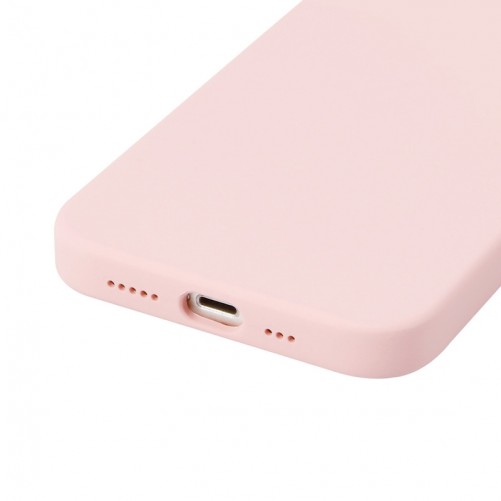 Housse silicone iPhone 15 Pro avec intérieur microfibres - Rose pastel photo 1