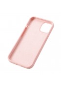 Housse silicone iPhone 15 Pro avec intérieur microfibres - Rose pastel photo 2