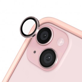 RHINOSHIELD Protection vitre caméra arrière iPhone 15 - rose photo 1