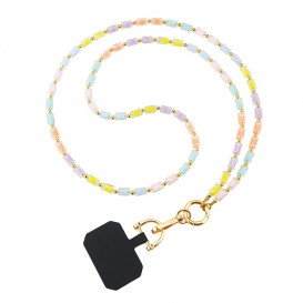 Bijou tour de cou (120 cm) - Perles colorées photo 1