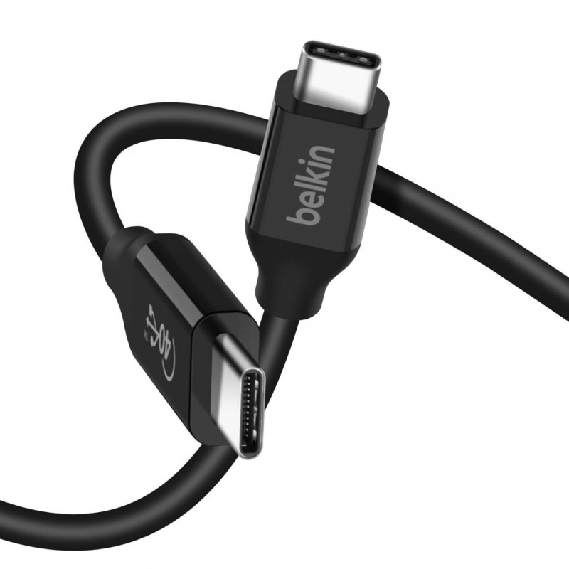 Câble USB4 USB-C vers USB-C BELKIN (0,8M) 100 WATT - Noir photo 1