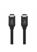 Câble USB4 USB-C vers USB-C BELKIN (0,8M) 100 WATT - Noir photo 2