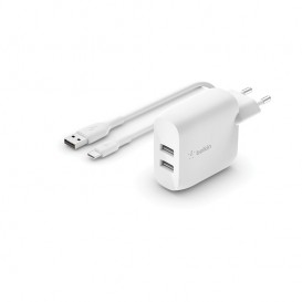 BELKIN chargeur câble USB-C et 2 Ports USB-A, 24W photo 1