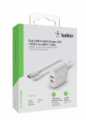 BELKIN chargeur câble USB-C et 2 Ports USB-A, 24W photo 3