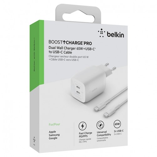 BELKIN chargeur USB-C 65 W câble USB-C inclus photo 4