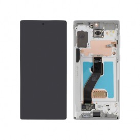 Bloc écran (Officiel reconditionné) avec châssis Samsung Galaxy Note 10 (N970F) Blanc photo 1