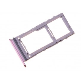 Rack double SIM (Officiel) Samsung SM-G980 Galaxy S20 et S20 5G rose photo 1