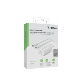 BELKIN chargeur de 25W USB-C câble USB-C - Blanc photo 3