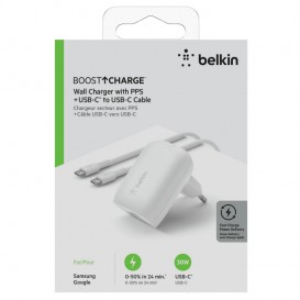 BELKIN chargeur USB-C PD 30 Watt (avec câble USB TYPE-C inclus) photo 3