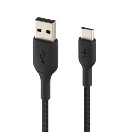 Câble Tressé BELKIN USB-C Noir (3m) - Noir photo 2