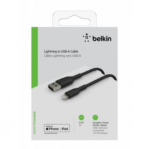 Câble Tressé BELKIN Lightning 3m (Noir) photo 6