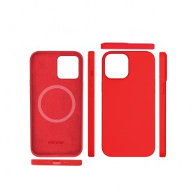 Coque de protection silicone MagSafe iPhone 12 Mini - rouge photo 2