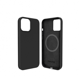 Coque de protection silicone MagSafe iPhone 12 Mini - noire photo 1