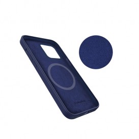 Coque de protection silicone MagSafe iPhone 12 Pro Max - marine photo 3