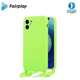 Coque avec lanières iPhone 14+ - couleur citron vert photo 1