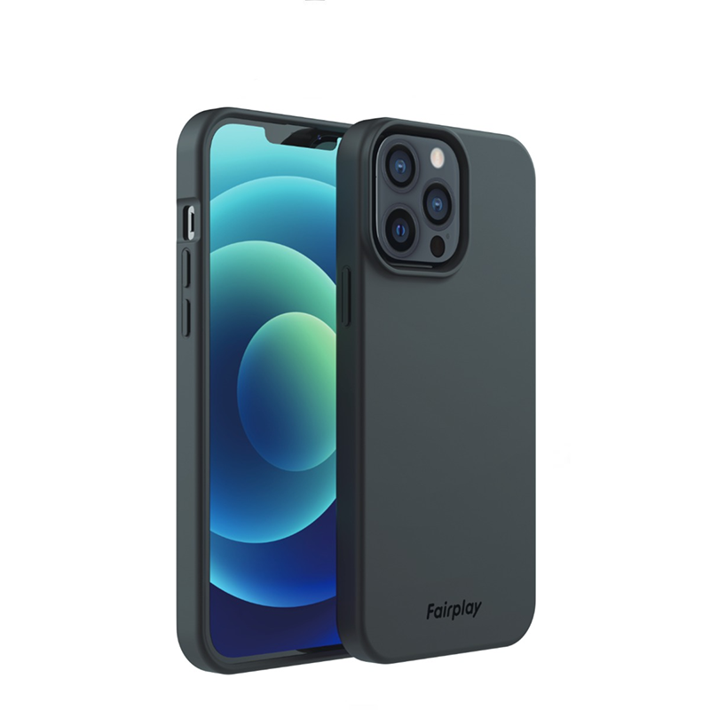 Coque de protection biodégradable iPhone X et XS - Noire photo 1