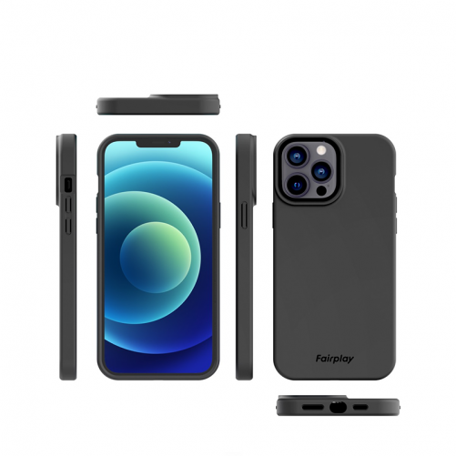 Coque de protection biodégradable iPhone X et XS - Noire photo 3