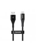 Cable de charge USB C (2m) tressé (noir) photo 1