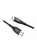 Cable de charge USB C (2m) tressé (noir) photo 2