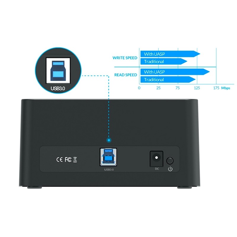 Station d\'accueil superspeed USB 3.0 pur disque dur et SSD photo 1
