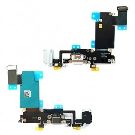 Nappe connecteur de charge Jack et micros (reconditionnée) iPhone 6S+ - Blanche photo 1