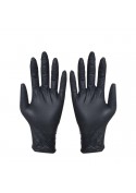Lot de 100 gants en silicone (taille L) - noirs photo 1