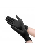 Lot de 100 gants en silicone (taille L) - noirs photo 2