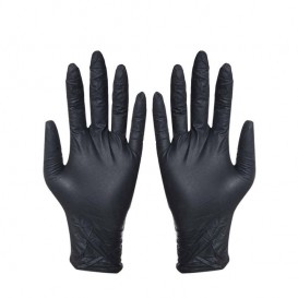 Lot de 100 gants en silicone (taille M) - noirs photo 1