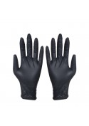 Lot de 100 gants en silicone (taille M) - noirs photo 1