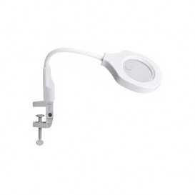 Lampe LED avec sa loupe intégrée - Blanche photo 1