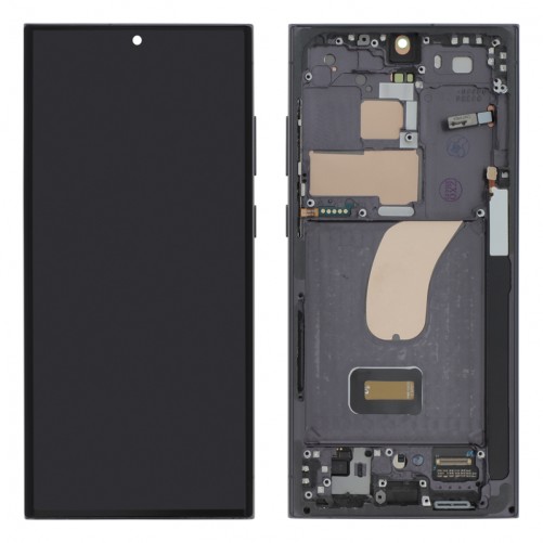 Ecran complet Oled avec châssis pour Samsung Galaxy S23 Ultra Noir - Reconditionné_photo1