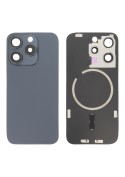 Vitre arrière complète avec MagSafe pour iPhone 15 Pro Titane Bleu_photo1