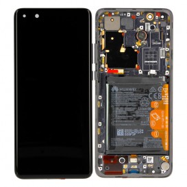 Bloc écran OLED complet pré-monté sur châssis + batterie pour Huawei Honor P40 Pro+ noir_photo1