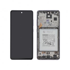 Bloc écran avec batterie (Officiel) Galaxy A52S 5G (A528B) Violet photo 1