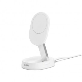 Support de charge rapide Qi2 (chargeur inclus) blanc - BELKIN photo 1