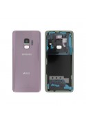 Vitre arrière (Officielle) Samsung Galaxy S9 Violet avec logo DUAL photo 1