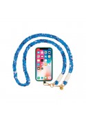 Bijou tour de cou (120 cm) - Tresse nuance de Bleu photo 2