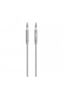 Câble Jack 3.5mm vers Jack 3.5mm Gris Metallic - BELKIN photo 1