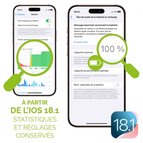 Batterie de qualité OEM - iPhone 15 Pro Max photo4