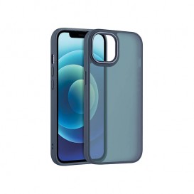 Housse effet satin mat transparent Bleu Nuit - iPhone 16 Plus photo 1