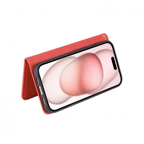 Etui portefeuille - iPhone 16 Plus - Rouge photo 6
