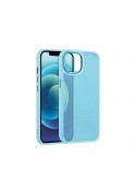 Housse effet satin mat transparent Bleu Dragée - iPhone 16 Pro Max photo 1
