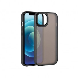 Housse effet satin mat transparent Noir - iPhone 16 photo 1
