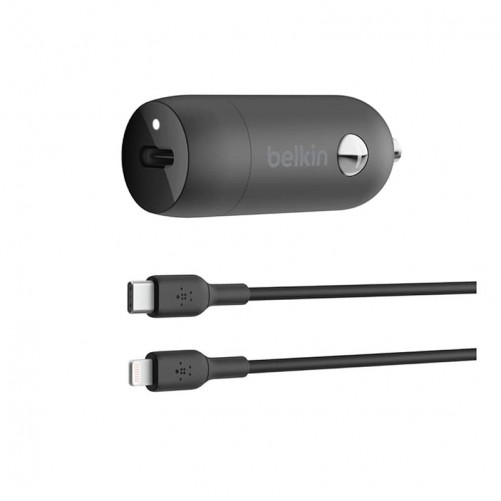 Chargeur voiture USB-C 30W et câble Lightning 1m noir - Belkin photo 1