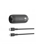 Chargeur voiture USB-C 30W et câble Lightning 1m noir - Belkin photo 1