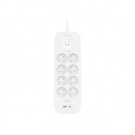 Multiprise parafoudre 8 prises avec USB-C et USB-A - Belkin photo 1