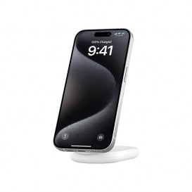 Support de recharge magnétique Qi2 15W blanc avec adaptateur secteur- Belkin photo 4