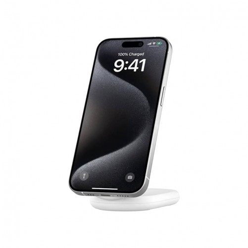 Support de recharge magnétique Qi2 15W blanc avec adaptateur secteur- Belkin photo 4