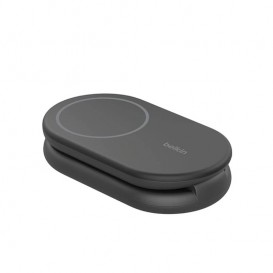Station de charge sans fil 2 en 1 15W Qi2 noir - Belkin photo 1