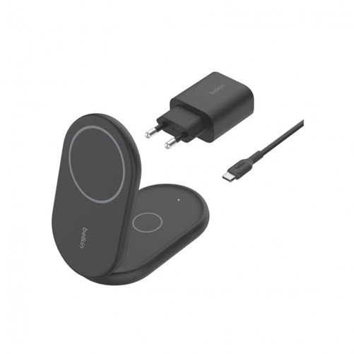 Station de charge sans fil 2 en 1 15W Qi2 noir - Belkin photo 3